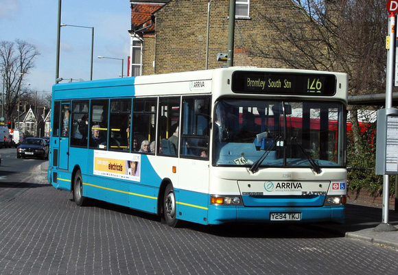 Route 126, Arriva Kent Thameside 3294, Y294TKJ, Bromley