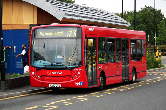 Route 173, Arriva London, ENL59, LJ10CTE, Beckton