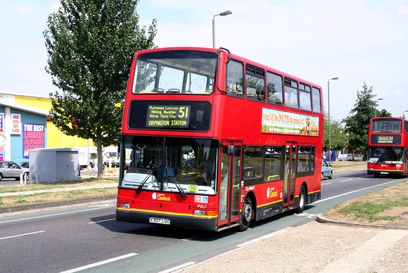 Route 51, London Central, PVL7, V307LGC, St Mary Cray