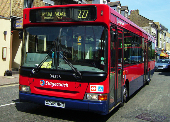 Route 227, Stagecoach London 34228, X228WNO, Bromley