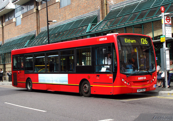 Route 126, Arriva Kent Thameside 3983, GN07DLF, Bromley