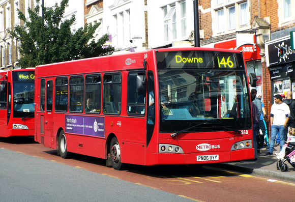 Route 146, Metrobus 268, PN06UYY, Bromley