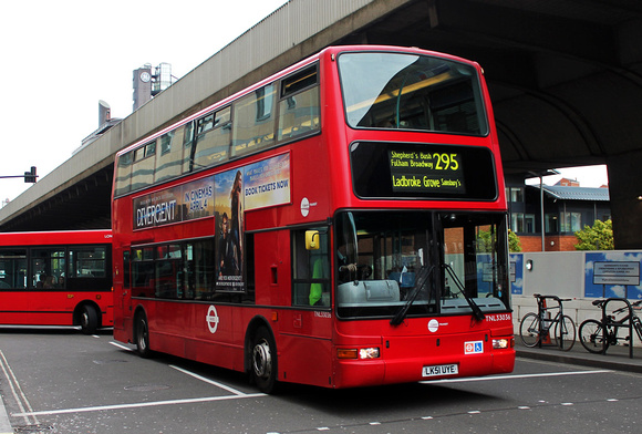Route 295, Tower Transit, TNL33036, LK51UYE, Hammersmith
