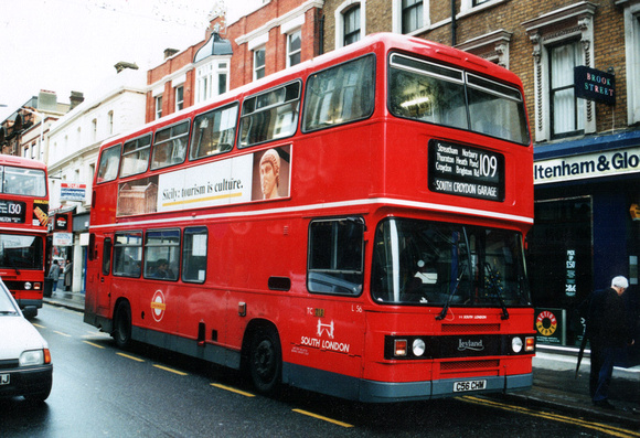 Route 109, South London Buses, L56, C56CHM, Croydon