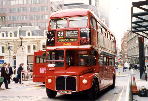 Route 23, First London, RML2740, SMK740F, Liverpool Street