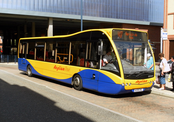 Route A47, Anglian Buses 411, AU08DKL, Great Yarmouth