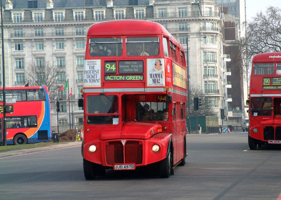 Route 94, London United, RML2487, JJD487D, Marble Arch