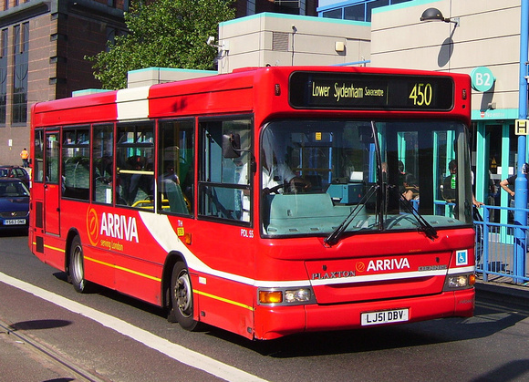 Route 450, Arriva London, PDL55, LJ51DBV, Croydon