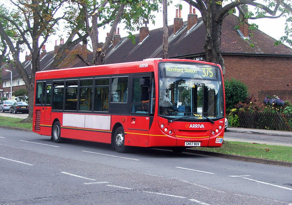 Route 375, Arriva Southend 3998, GN57BOV, North Romford