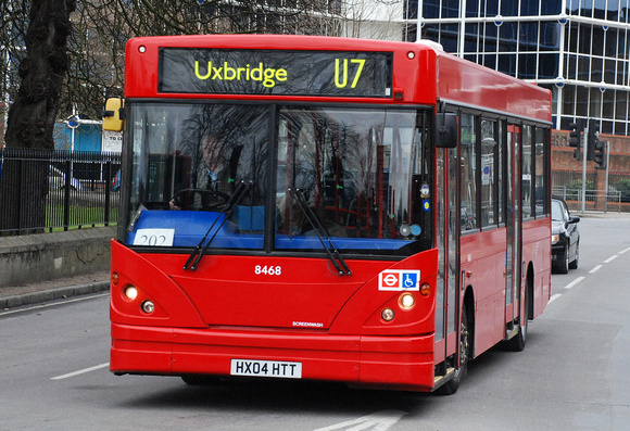 Route U7, Abellio London 8468, HX04HTT, Uxbridge