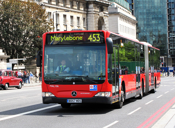 Route 453, London General, MAL106, BD57WDS, Westminster