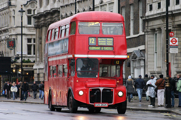 Route 12, London Central, RML2262, CUV262C, Whitehall