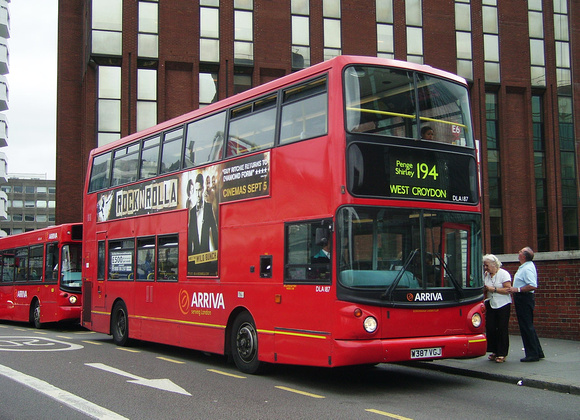 Route 194, Arriva London, DLA187, W387VGJ, Croydon