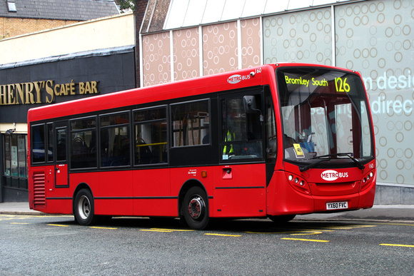 Route 126, Metrobus 160, YX60FVC, Bromley