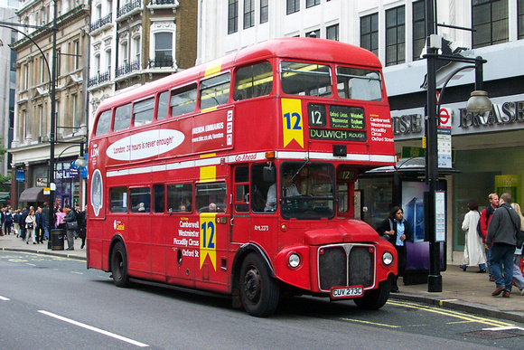 Route 12, London Central, RML2273, CUV273C, Oxford Street