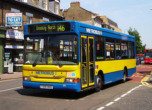 Route 146, Metrobus 391, Y391HKE, Bromley