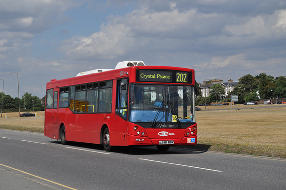 Route 202, Metrobus 721, AJ58WBK, Blackheath Common
