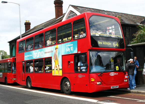 Route 64, Metrobus 464, YN03DFP, Croydon