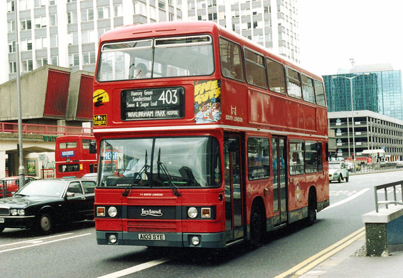 Route 403, South London Buses, L3, A103SYE, Croydon