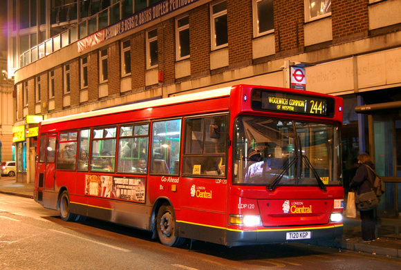 Route 244, London Central, LDP120, T120KGP, Woolwich