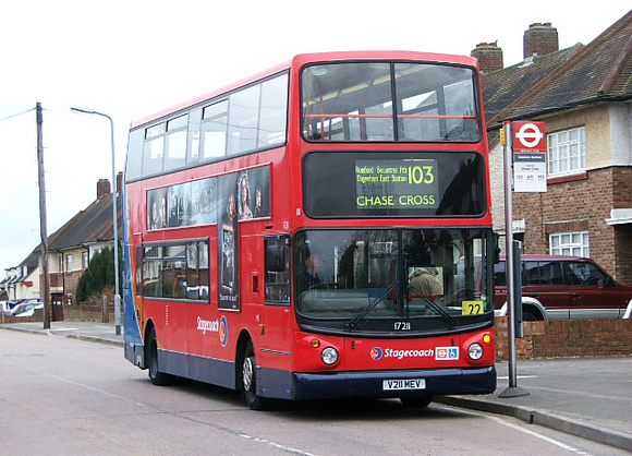 Route 103, Stagecoach London 17211, V211MEV, Chase Cross