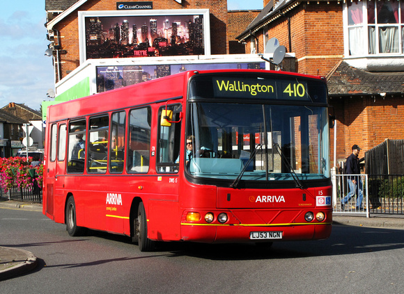 Route 410, Arriva London, DWS15, LJ53NGN, Croydon