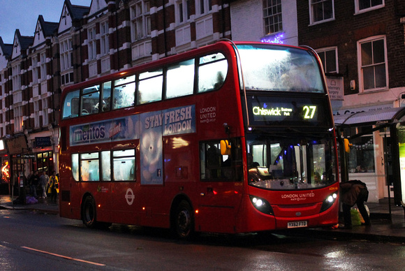 Route 27, London United RATP, ADH46, YX62FTD, Chiswick Lane