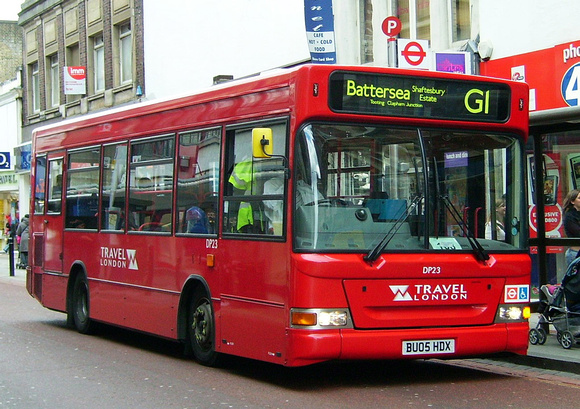 Route G1, Travel London, DP23, BU05HDX, Clapham Junction