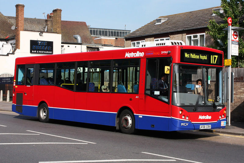 London Bus Routes | Route 117: Staines - West Middlesex Hospital ...