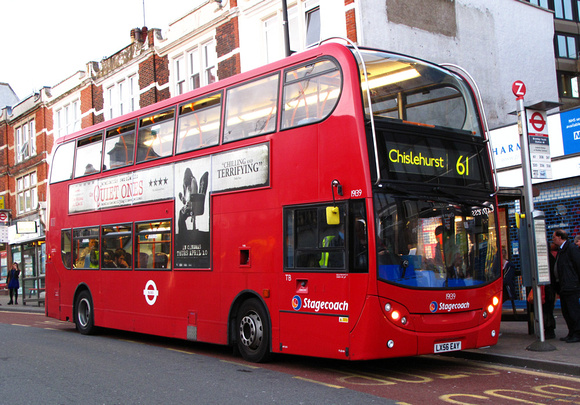 Route 61, Stagecoach London 19139, LX56EAY, Bromley South