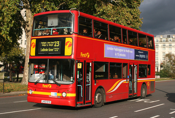 Route 23, First London, TNA33364, LK53EYD, Marble Arch