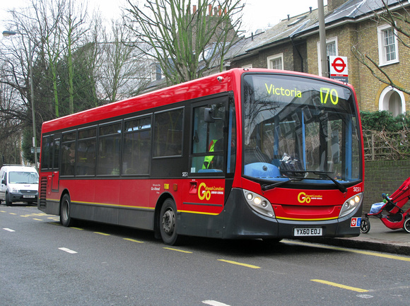 Route 170, Go Ahead London, SE51, YX60EOJ, Battersea