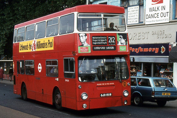Route 212, London Transport, DMS2151, OJD151R, Walthamstow