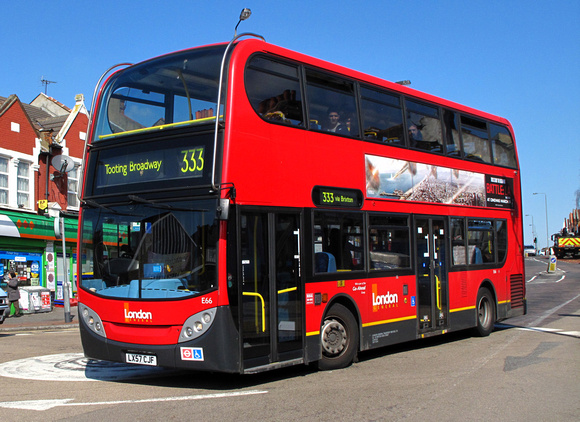 Route 333, London General, E66, LX57CJF, Tooting