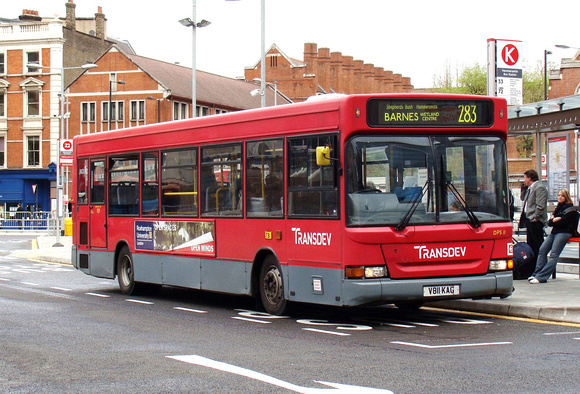 Route 283, Transdev, DPS11, V811KAG, Hammersmith