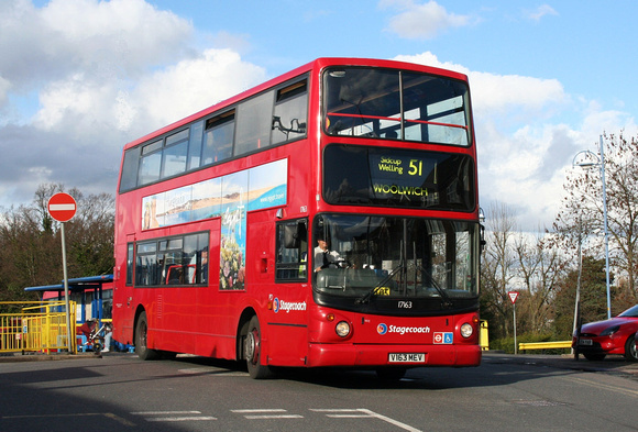 Route 51, Stagecoach London 17163, V163MEV, Orpington