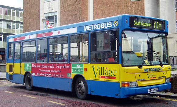 Route 409, Metrobus 344, X344YGU, Croydon