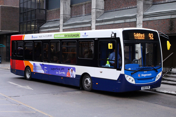 Route 92, Stagecoach South Coast 36433, GX61AYM, Guildford