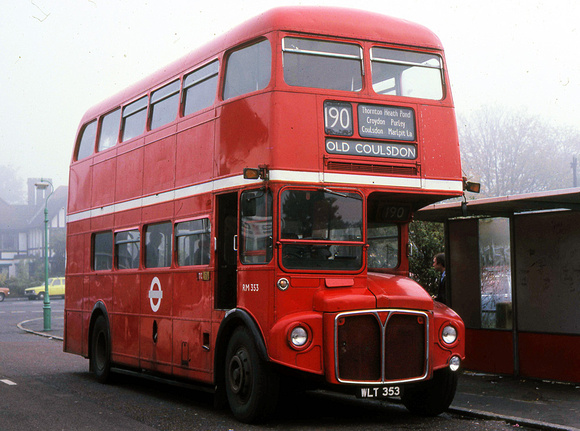 Route 190, London Transport, RM353, WLT353, Old Coulsdon