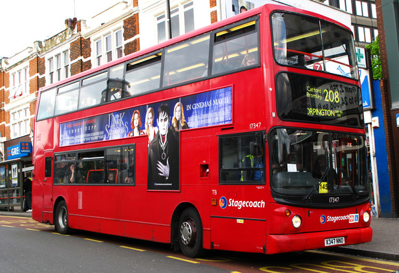 Route 208, Stagecoach London 17347, X347NNO, Bromley South