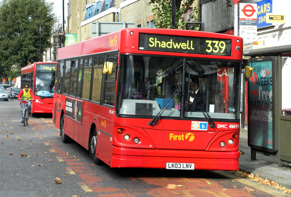 Route 339, First London, DMC41499, LK03LNV, Mile End