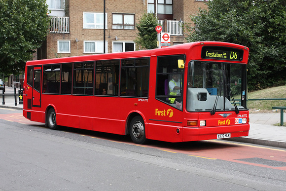 Route D6, First London, DML41772, X772HLR