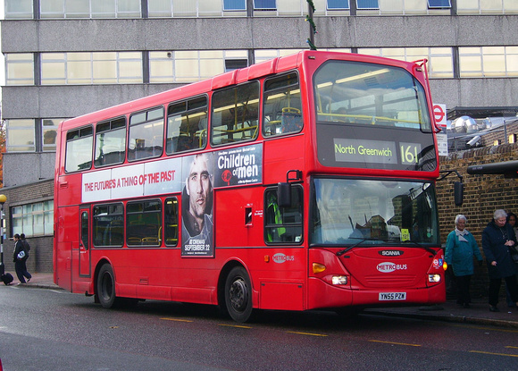 Route 161, Metrobus 909, YN55PZM, Woolwich