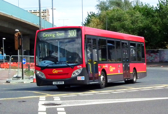 Route 300, Go Ahead London, SE46, LX10AVD, Canning Town