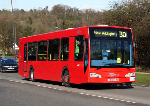 Route 130, Metrobus 705, PN07KRX, Addington Village