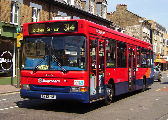 Route 314, Stagecoach London 34359, LV52HKL, Bromley