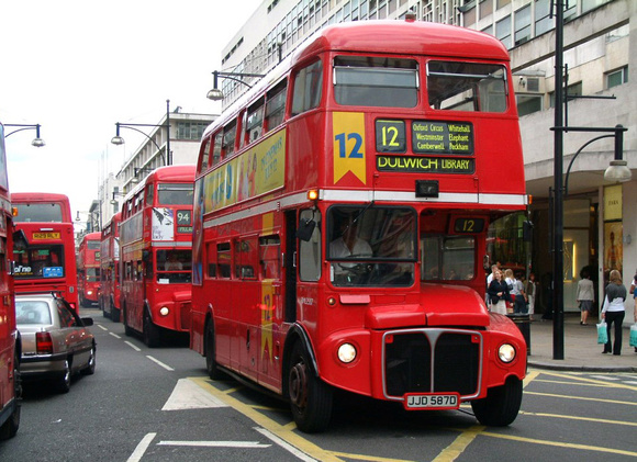 Route 12, London Central, RML2587, JJD587D, Oxford Street