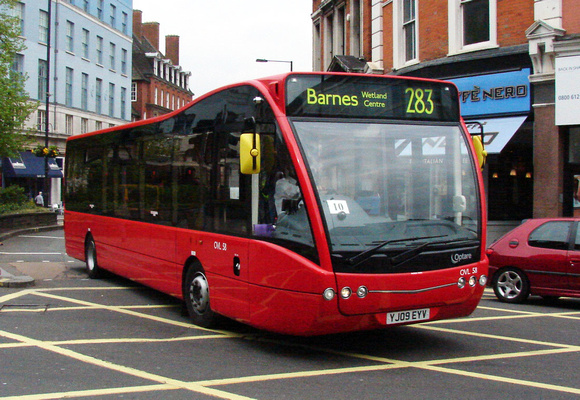 Route 283, NCP Challenger, OVL58, YJ09EYV, Hammersmith