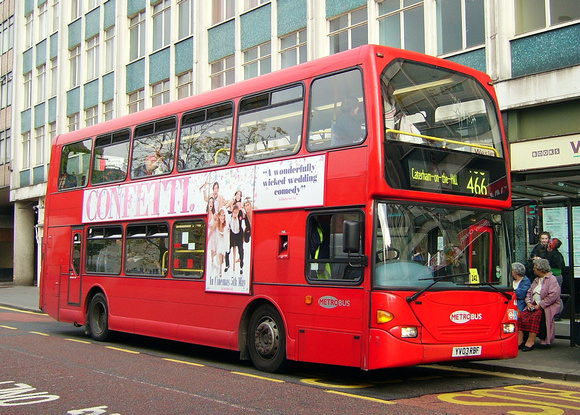 Route 466, Metrobus 447, YV03RBF, Croydon