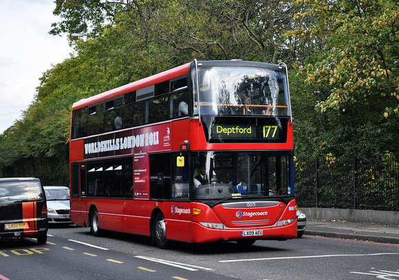 Route 177, Stagecoach London 15071, LX09AEU, Shooters Hill Road